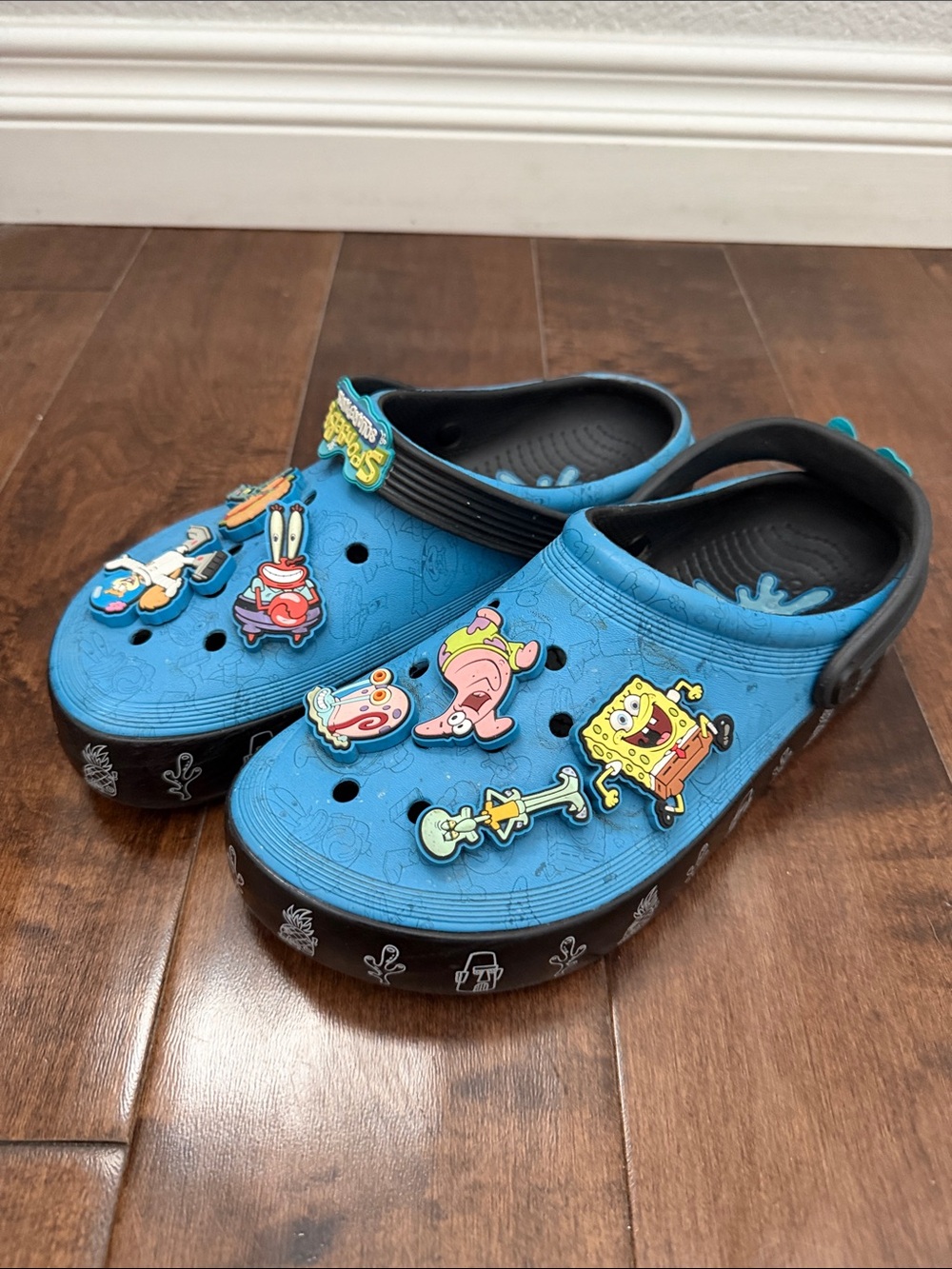 SpongeBob Crocs with charms